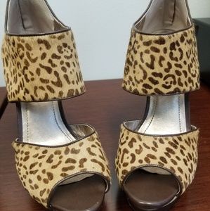 BCBGGeneration Helara Calf Hair Leopard Heels